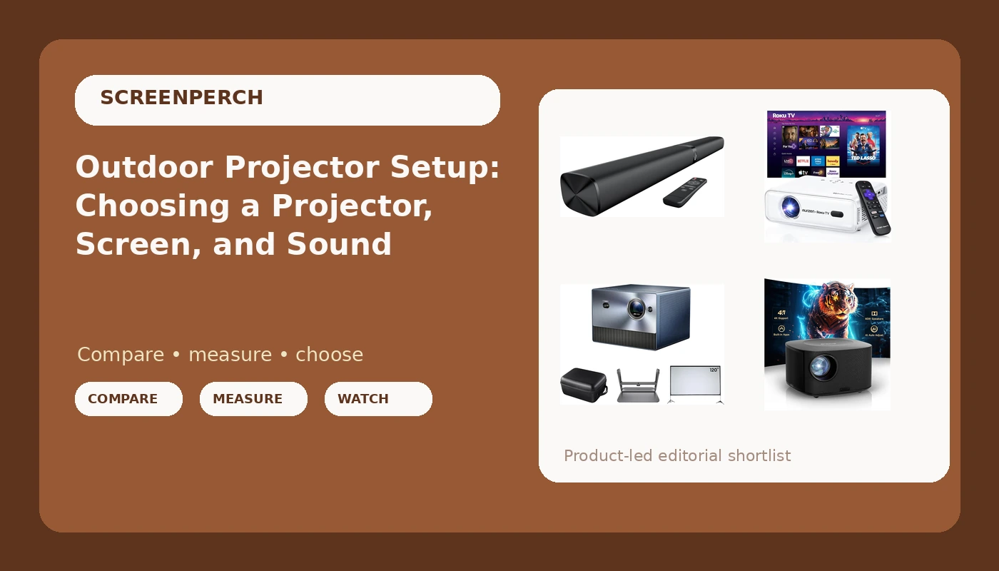 Outdoor Projector Setup: Choosing a Projector, Screen, and Sound