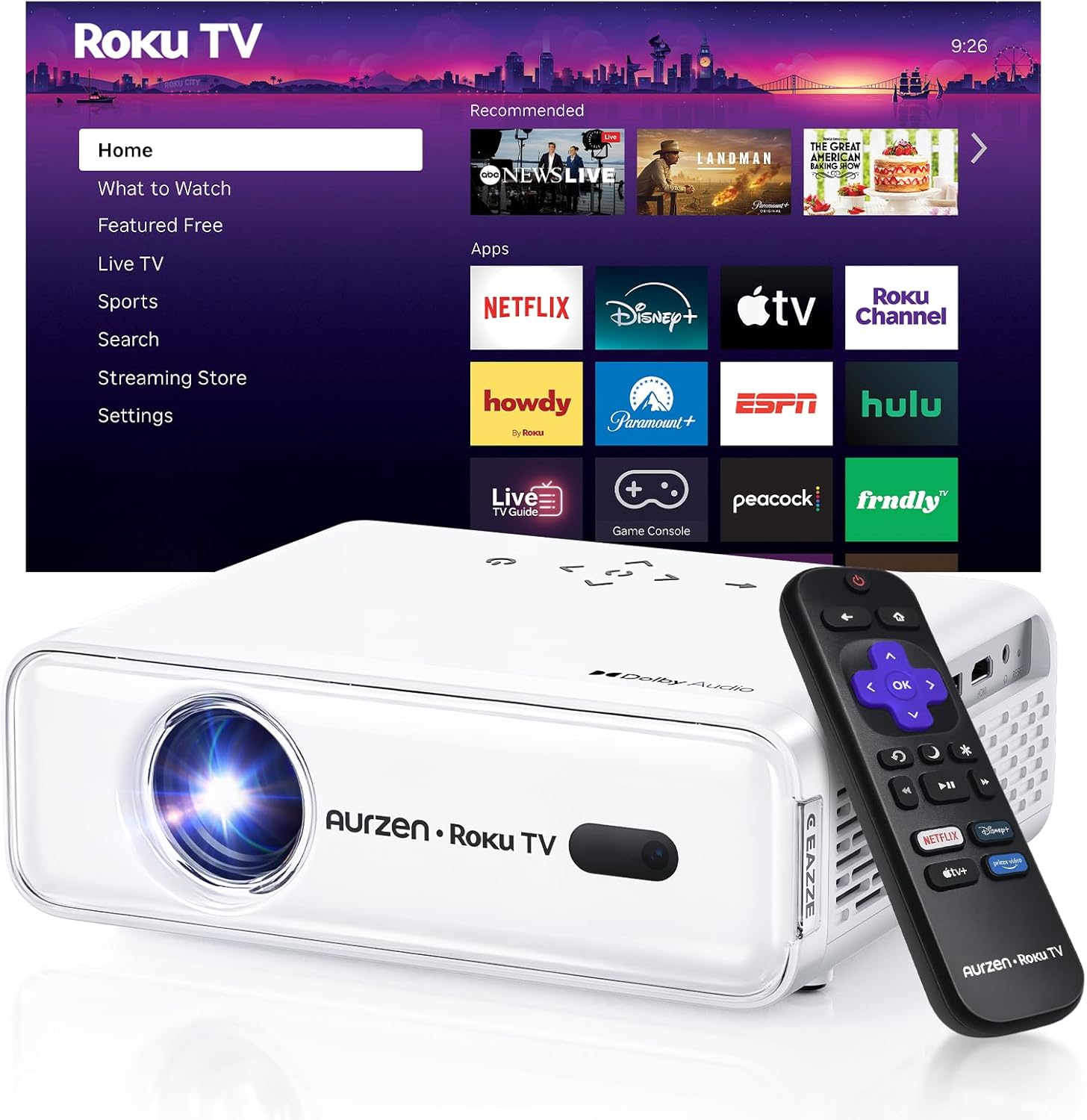 Aurzen Roku TV D1R (B0FKMHPCCB)