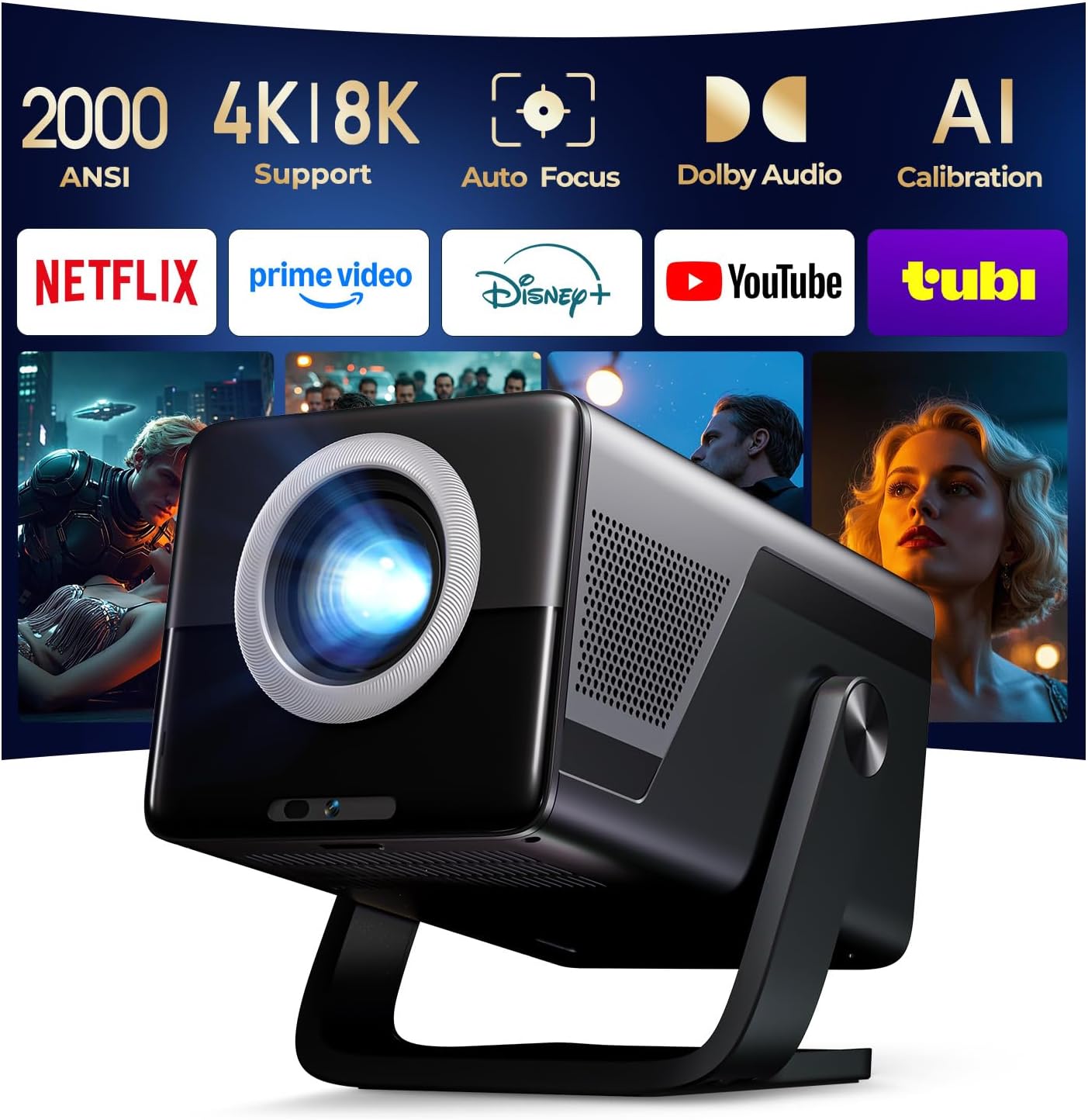 X7 2000 ANSI Smart Projector (B0GT4HXFRB)